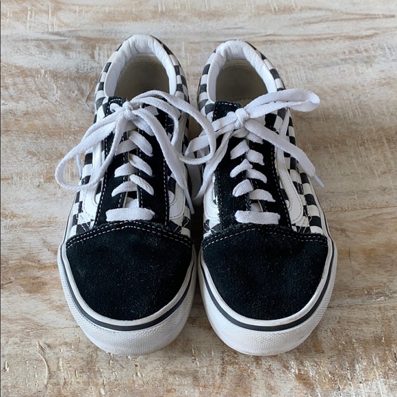 🖤🤍KIDS!! Vans Old Skool Checkerboard Sneaker/3 - Picture 2 of 8